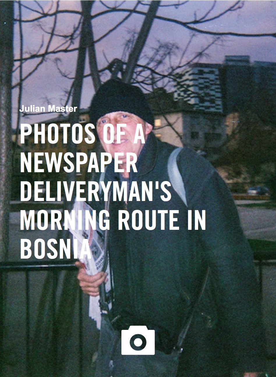 Photos Of A Newspaper Deliverymans Morning Route In Bosnia