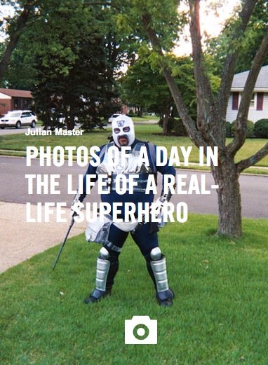 Photos Of A Day In The Life Of An IRL Superhero Gallery